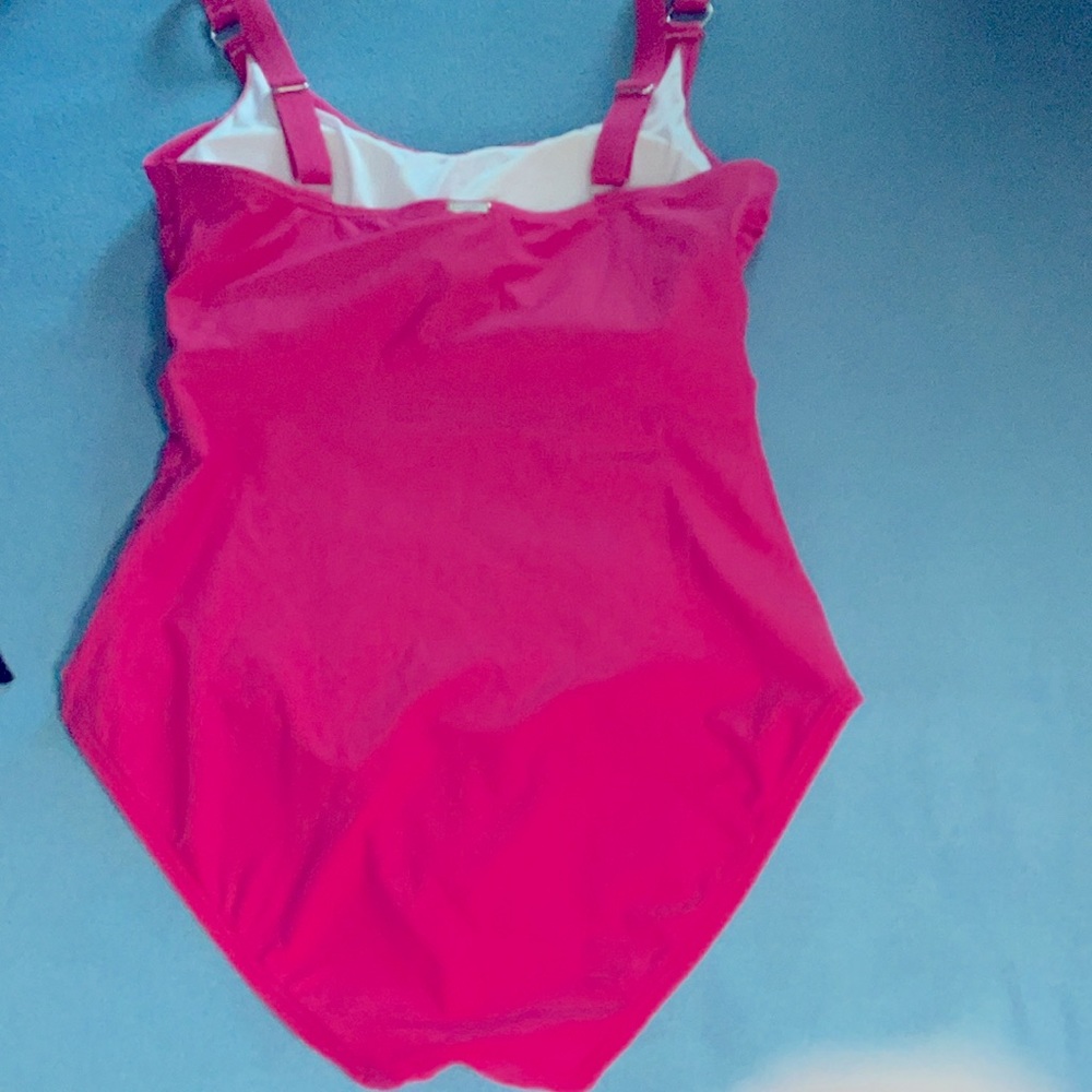 Calvin Klein size 10 bright pink one piece bathing suit - Picture 10 of 10